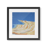 Withdrawal of the sea 20X20 CM - Layered artisinal print