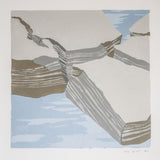 Dead sea mud 20X20 CM - Layered artisinal print