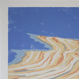 Withdrawal of the sea 20X20 CM - Layered artisinal print