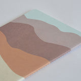 Purple mountains A5 sewn notebook - lined