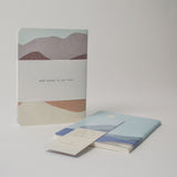 A6 Pocket notebook set - Blue Mountains & Purple mountains designs