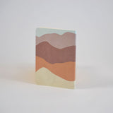 Purple mountains A5 sewn notebook - lined