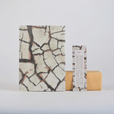 Sewn A5 notebook - 80p. - 'cracks' cover