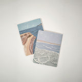 A6 Pocket notebook set - Salt Shore & Dead Sea Mud designs