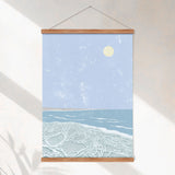 Salt beaches at the dead sea - Fine art print Poster 50*70 cm
