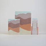Purple mountains A5 sewn notebook - lined