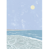 Salt beaches at the dead sea - Fine art print Poster 50*70 cm