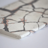 Sewn A5 notebook - 80p. - 'cracks' cover